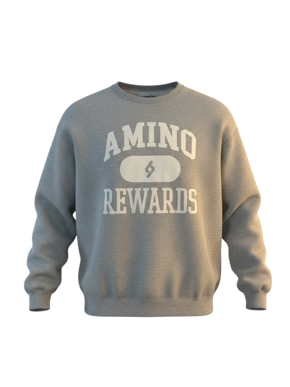 Aminco Gray Crewneck Sweatshirt with White Graphic